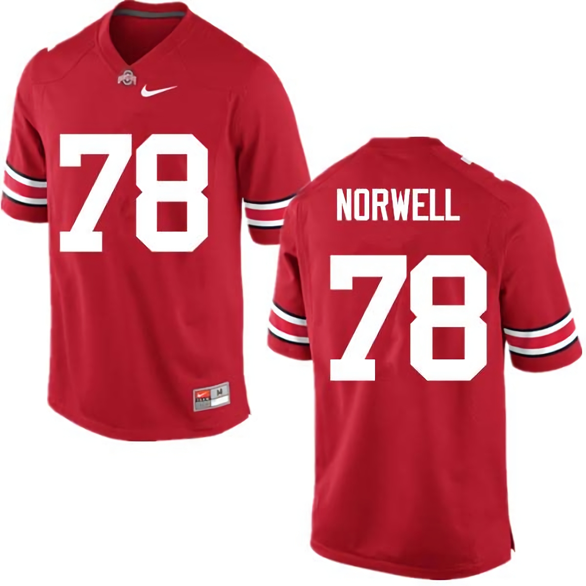 Andrew Norwell Ohio State Buckeyes Men's NCAA #78 Nike Red College Stitched Football Jersey GEC3256VO